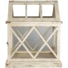 Clayre & Eef 5H0466 Decorare Mini seră 54x35x66 cm alb