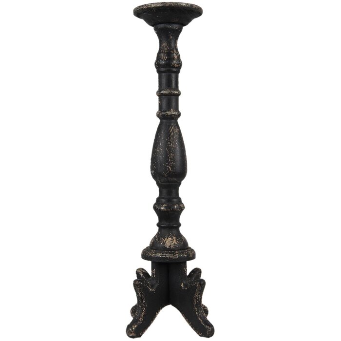 Clayre & Eef 5H0520 Candelabru Ø 21x60 cm Negru