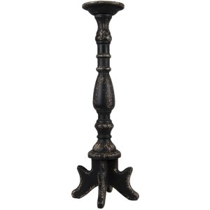 Clayre & Eef 5H0520 Candelabru Ø 21x60 cm Negru