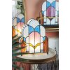 LumiLamp 5LL-6117 Lampă de masă Tiffany 30x4x25 cm Lampă de birou bej