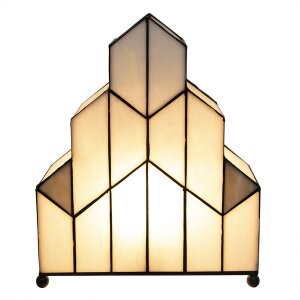 LumiLamp 5LL-6119 Lampă de masă Tiffany 30x4x25 cm E14-max 1x40W Bej
