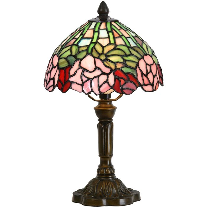 LumiLamp 5LL-6161 Lampă de masă Tiffany Ø 21x39 cm E14-max 1x25W Verde