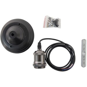 LumiLamp 5LL-95Z Suspensie lampă 150 cm E27-max 1x60W Negru