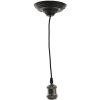 LumiLamp 5LL-95Z Suspensie lampă 150 cm E27-max 1x60W Negru