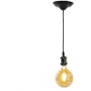 LumiLamp 5LL-95Z Suspensie lampă 150 cm E27-max 1x60W Negru