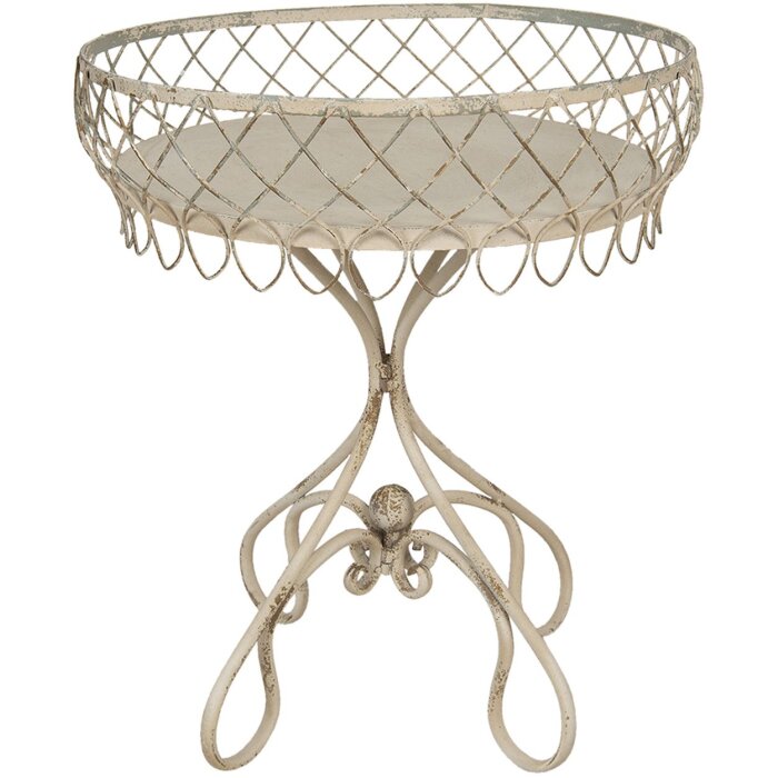 Clayre & Eef 5Y0813 Măsuță Bej Ø 55x65 cm