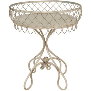 Clayre & Eef 5Y0813 Măsuță Bej Ø 55x65 cm