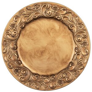 Clayre & Eef 64802GO Sub farfurie de culoare aurie...
