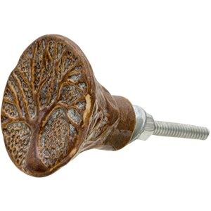 Clayre & Eef 64867 Set de 4 butoane maro Ø 4x4 cm