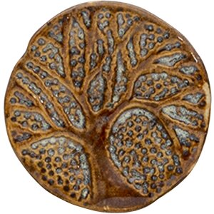 Clayre & Eef 64867 Set de 4 butoane maro Ø 4x4 cm