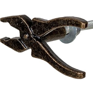 Clayre & Eef 64882 Set de 4 butoane de ușă maro 6x3x3 cm