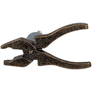 Clayre & Eef 64882 Set de 4 butoane de ușă maro 6x3x3 cm