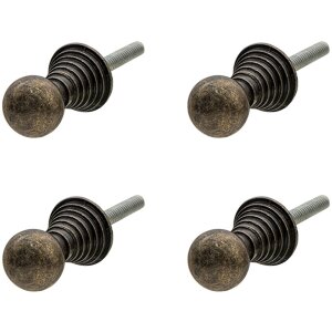 Clayre & Eef 64893 Set de 4 butoane de ușă maro...