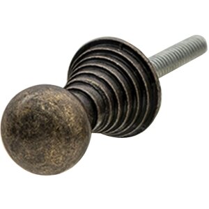 Clayre & Eef 64893 Set de 4 butoane de ușă maro Ø 2x3 cm