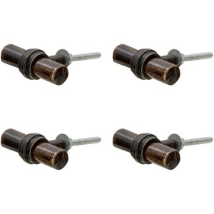 Clayre & Eef 64895 Buton de ușă set de 4 maro 5x3x2 cm