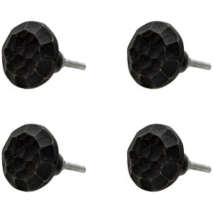 Clayre & Eef 64896 Set de 4 butoane de ușă negre...