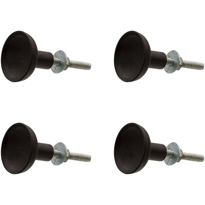 Set de 4 manșoane de ușă Clayre & Eef, maro, Ø 3x2 cm