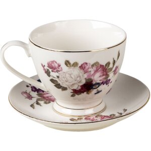 Clayre & Eef 6CE1290 Ceașcă de cafea cu farfurioară...