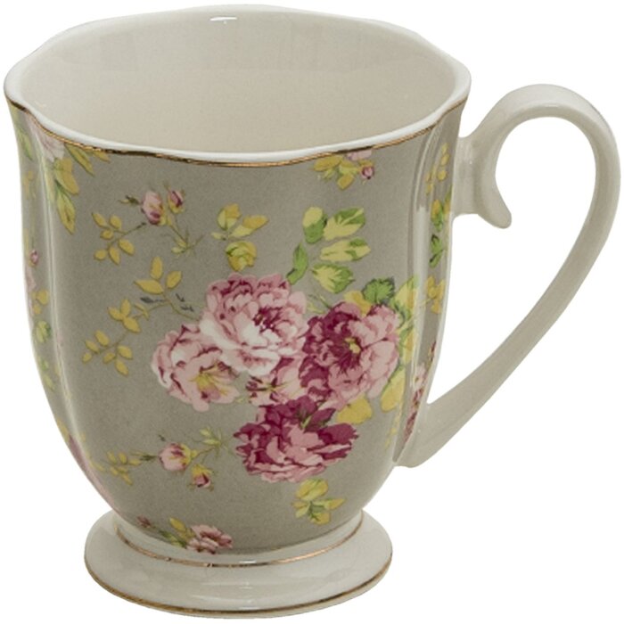 Clayre & Eef 6CE1295 Cană de cafea 11x8x10 cm - 290 ml verde