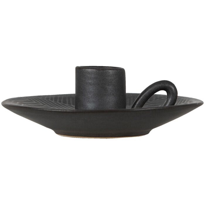 Clayre & Eef 6CE1299 Sfeșnic gri Ø 13x4 cm