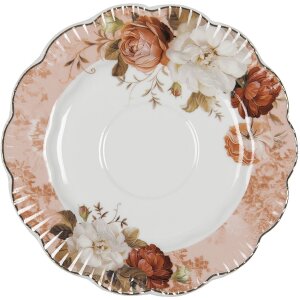 Clayre & Eef Ceașcă de cafea cu farfurioară albă...