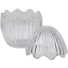Clayre & Eef 6GL3383 Bonbonnière cu capac Egg Transparent Ø 9x12 cm