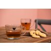 Clayre & Eef 6GL3519 Pahar de ceai motiv inimă 450 ml 13x10x9 cm sticlă