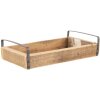 Clayre & Eef Tavă decorativă (set de 3) maro 35x20x5 - 30x15x5 - 25x10x5 cm