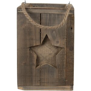 Clayre & Eef 6H2086 Lanternă maro 19x19x28 cm