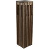 Clayre & Eef 6H2087 Lantern Wood Brown 14x14x54 cm Rustic Modern