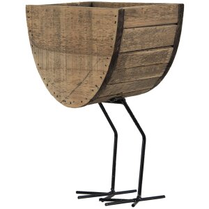 Clayre & Eef 6H2097 Ghiveci de flori de interior maro 17x13x25 cm