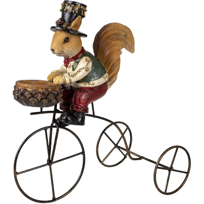 Clayre & Eef 6PR3498 Veveriță decorativă maro 21x11x23 cm