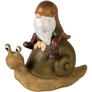 Clayre & Eef 6PR3504 Deko Zwerg Braun 10x5x10 cm