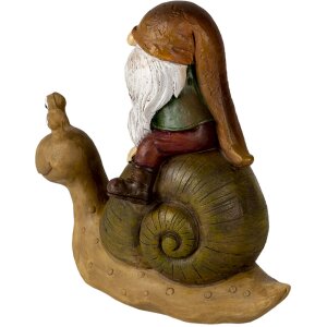 Figurină de decor Clayre & Eef – Păpușă pe broască, 10x5x10 cm