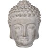 Clayre & Eef Cap de Buddha Decorativ Gri 17x17x24 cm