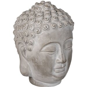 Clayre & Eef 6TE0360M Deko Buddha Grau 15x15x19 cm