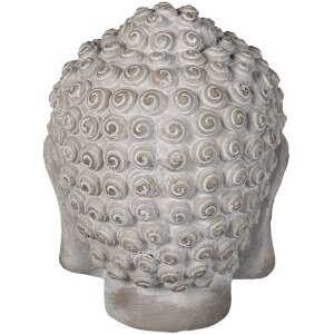 Clayre & Eef 6TE0360M Statuetă decorativă Buddha Gri 15x15x19 cm