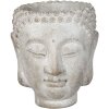 Vază cu Buddha din piatră gri, 15x14x17 cm, Clayre & Eef