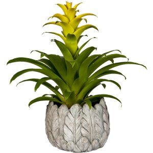 Clayre & Eef 6TE0368M Ghiveci de flori de interior gri Ø 19x16 cm