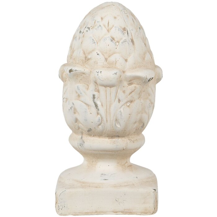 Clayre & Eef 6TE0395 Decorațiune con de pin bej 11x11x21 cm