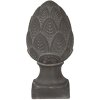 Clayre & Eef decor tăbliță de coniferă gri Ø 13x26 cm