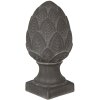Clayre & Eef decor tăbliță de coniferă gri Ø 13x26 cm