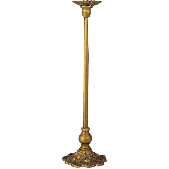 Clayre & Eef 6Y4480L Candelabru aspect auriu Ø14x51 cm fier