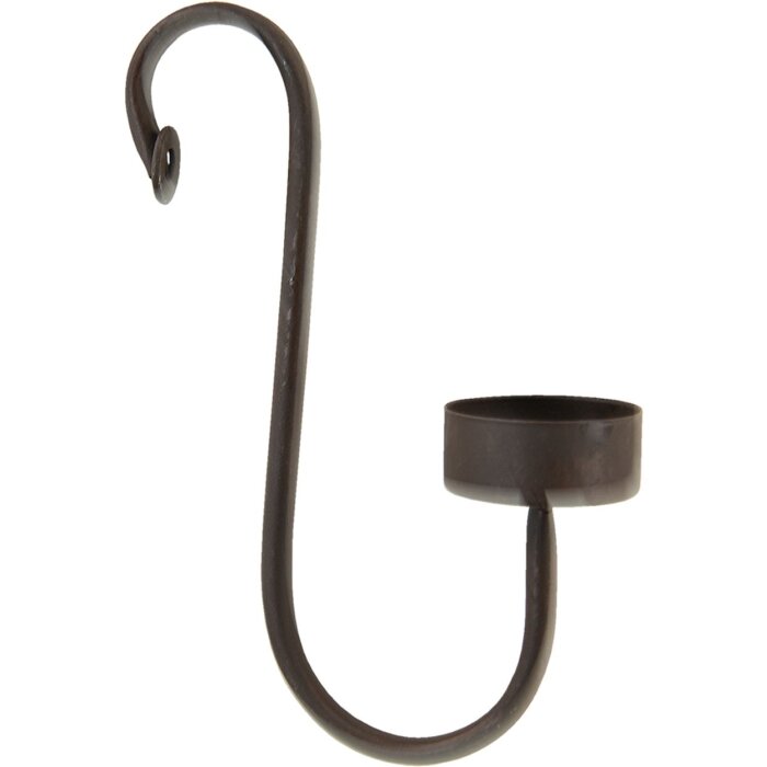 Clayre & Eef 6Y4715 Suport lumânare negru 4x9x18 cm