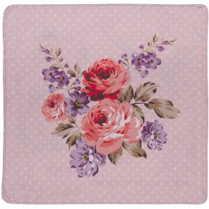 Clayre & Eef DTR21 Husă de pernă roz, lila 40x40 cm