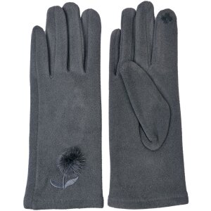 Clayre & Eef JZGL0038 Mănuși de iarnă gri 8x24 cm
