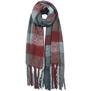 Clayre & Eef JZSC0478G Шарф зимний женский серый...