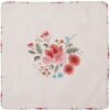 Clayre & Eef LRC21 Pernă decorativă cu motive florale bej 40x40cm Bumbac