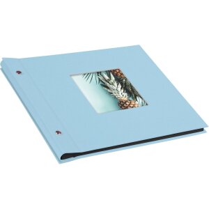 Album Goldbuch cu filet Bella Vista albastru cer 30x25 cm 40 pagini negre