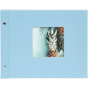 Album Goldbuch cu filet Bella Vista albastru cer 30x25 cm 40 pagini albe